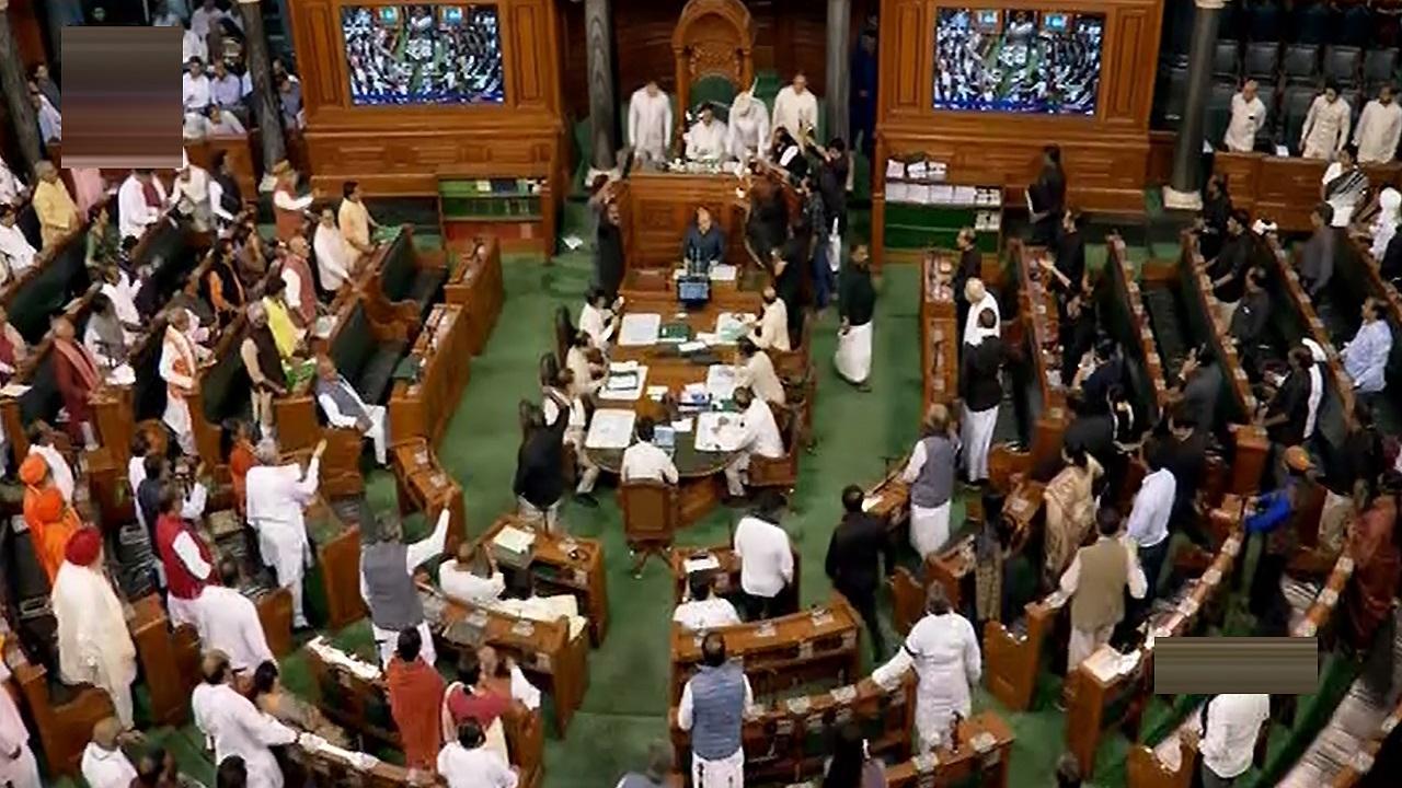 Lok Sabha adjourned for day amid opposition protests