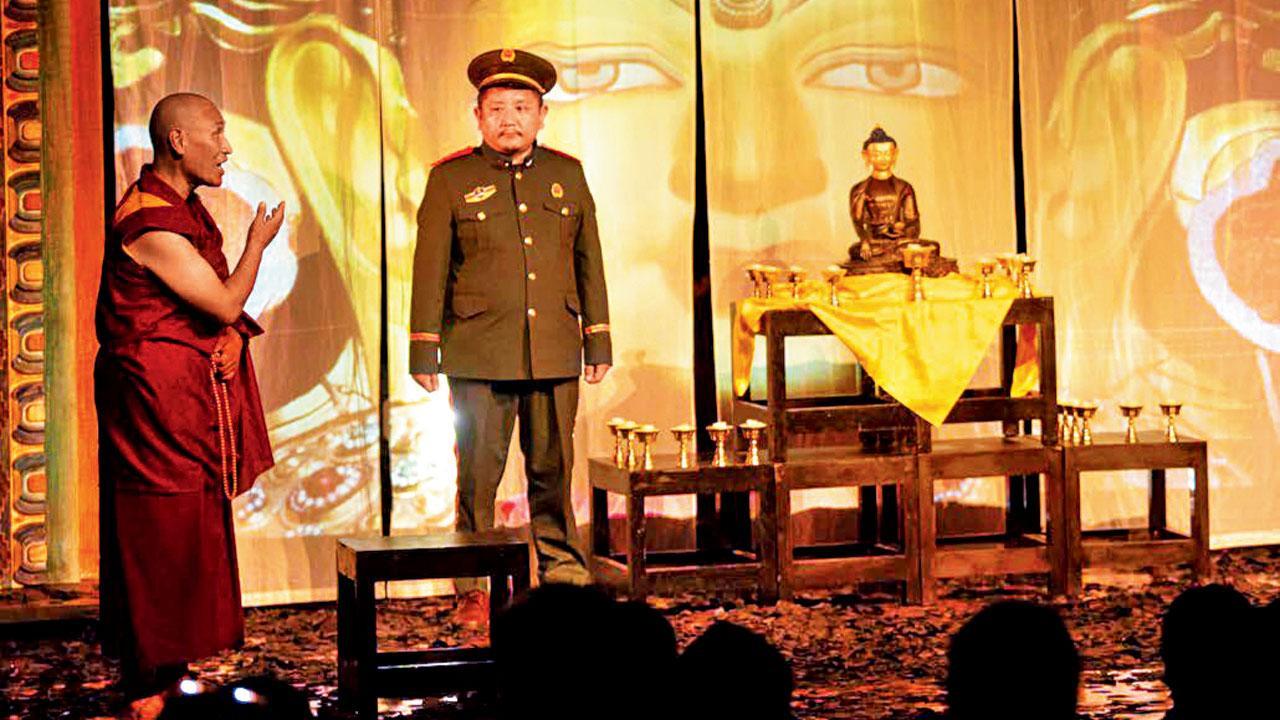 This play brings out the importance of Buddhism and peace in the Tibetan resistance movement