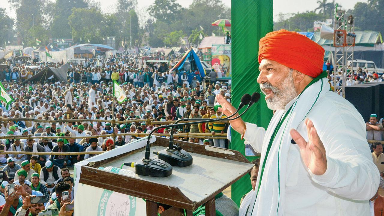 Disassociate from farmers’ stir or die: Rakesh Tikait gets threat