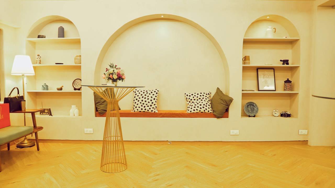 The space displays pottery and paintings of small-scale artists. Pic courtesy/Shwet Parekh
