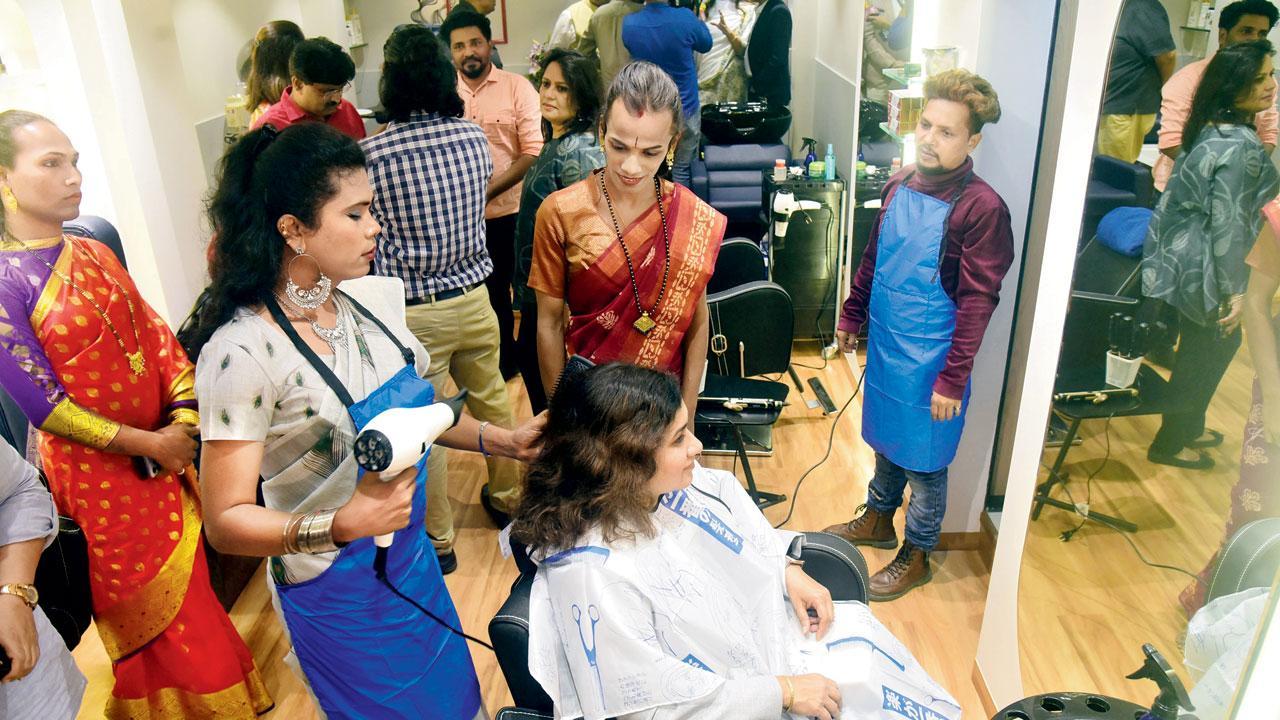 Mumbai: City’s first salon run by transgender persons opens at Prabhadevi