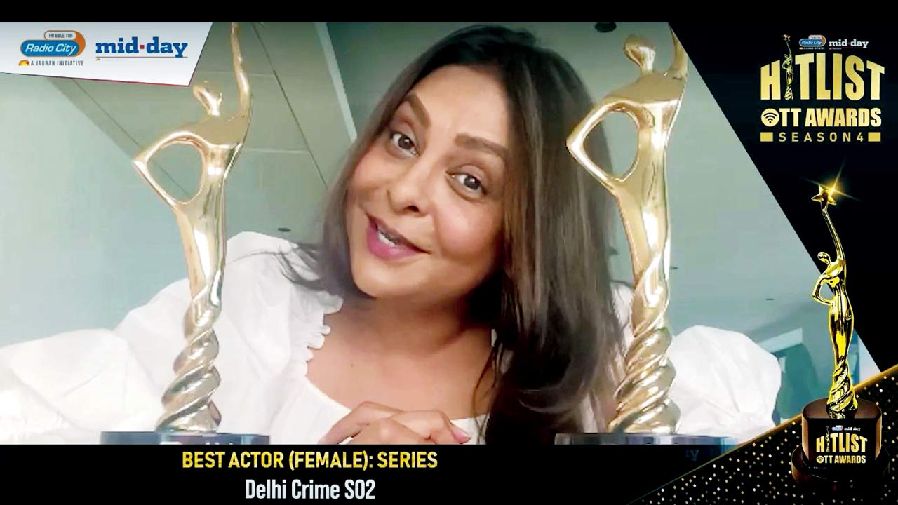 Shefali Shah won two awards, one each for Delhi Crime 2 and Jalsa