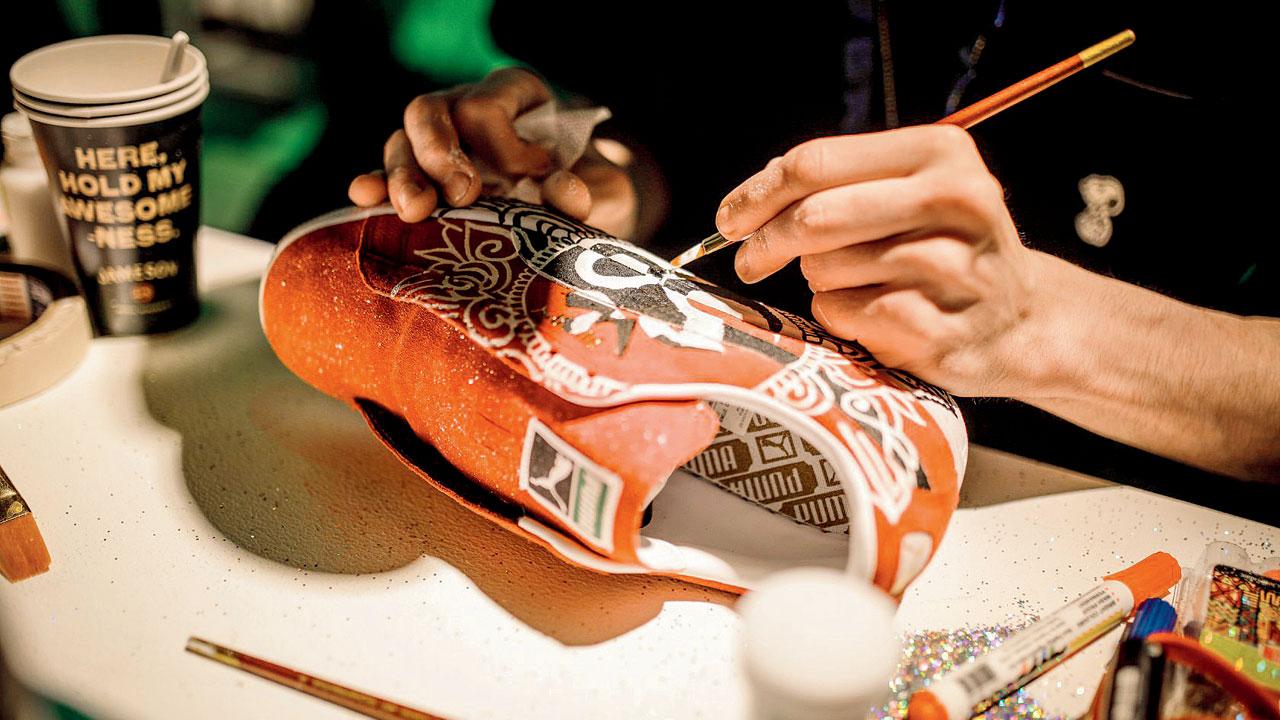 You can immerse yourself in some sneaker art at the festival