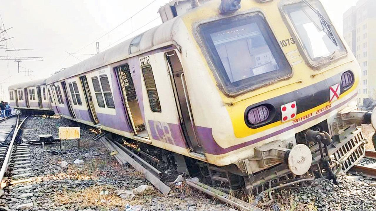 Mumbai: Three coaches derail near Kharkopar station, none hurt