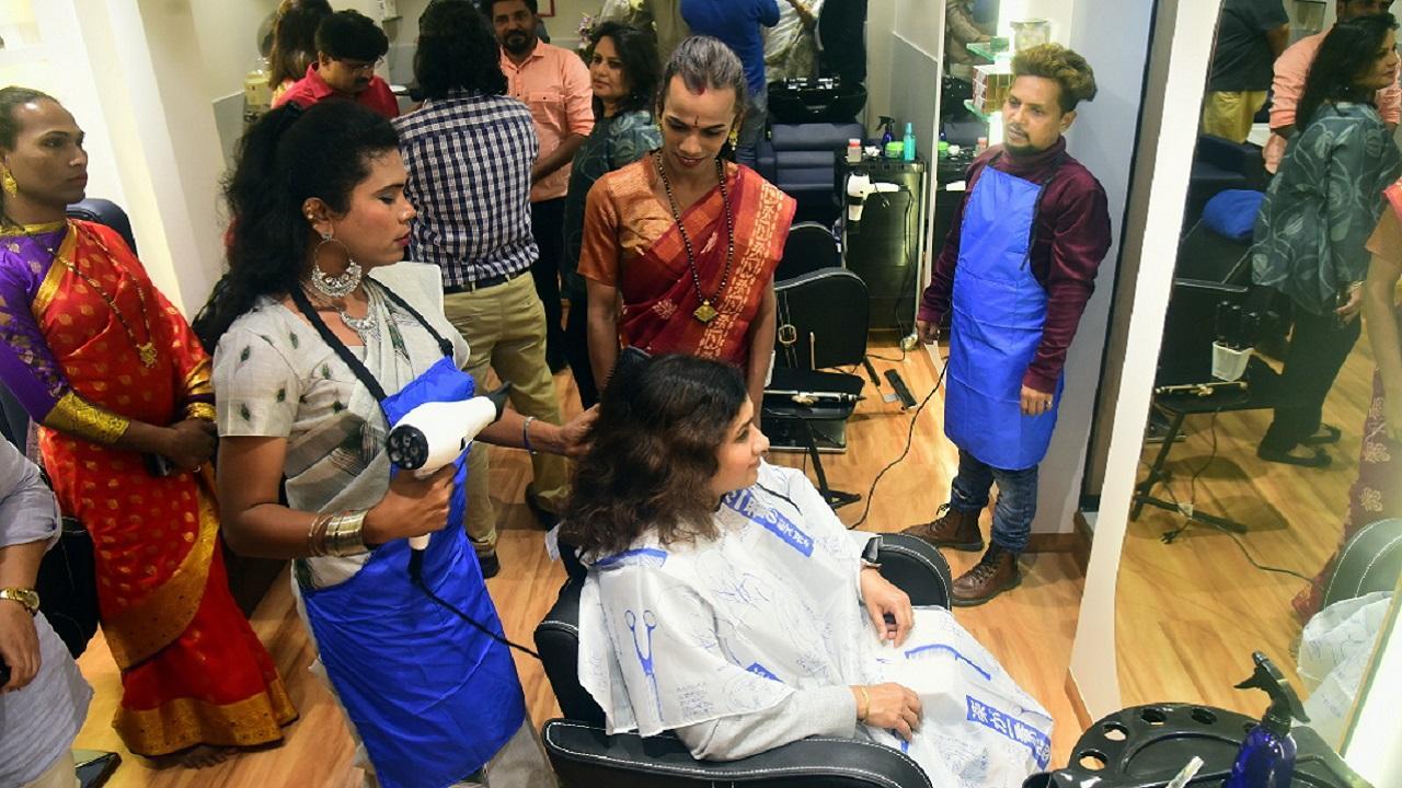 In Photos: Mumbai's first salon run by transgender persons opens at Prabhadevi