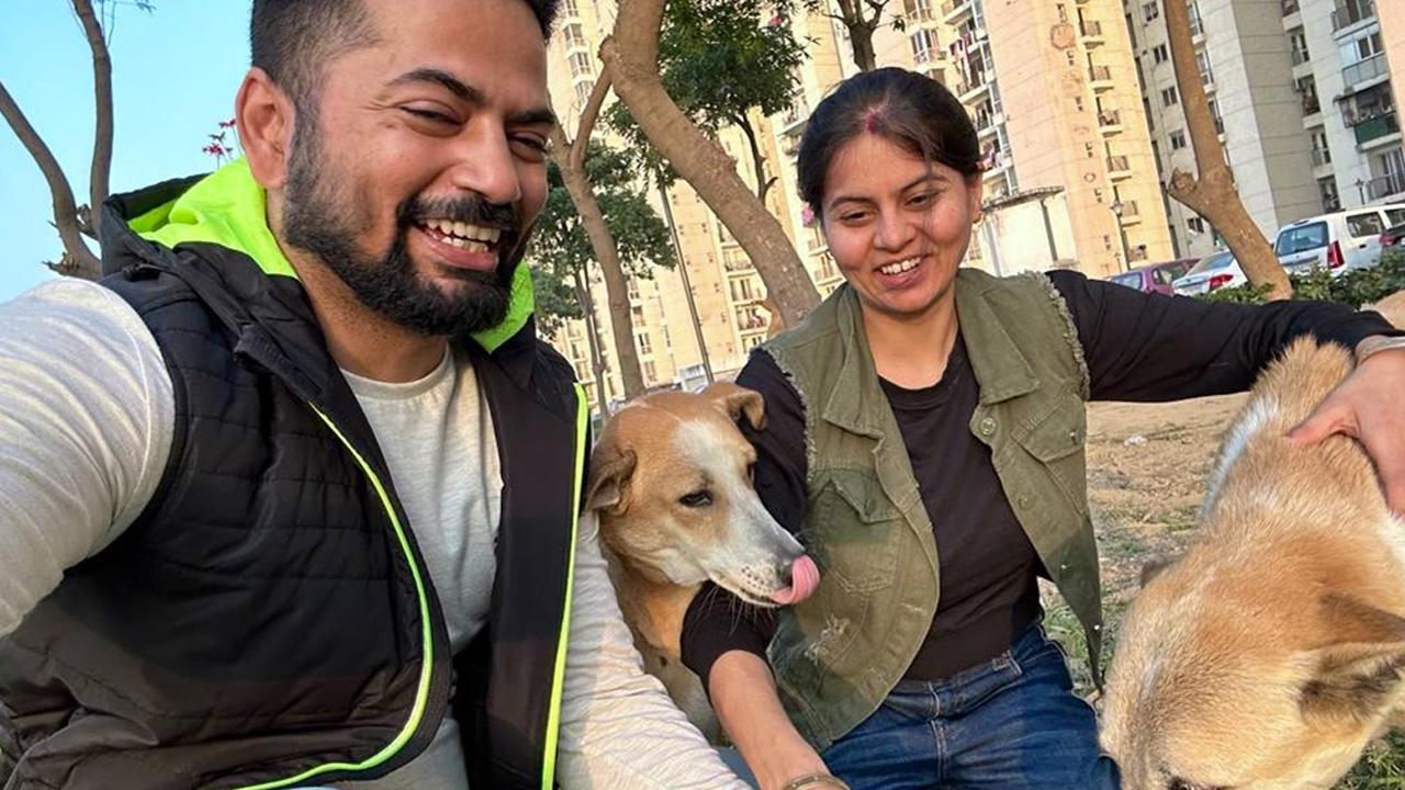 Street Dogs Care and Awareness being promoted by Youtube Couple CrayLyf Rohit and Shilpa.