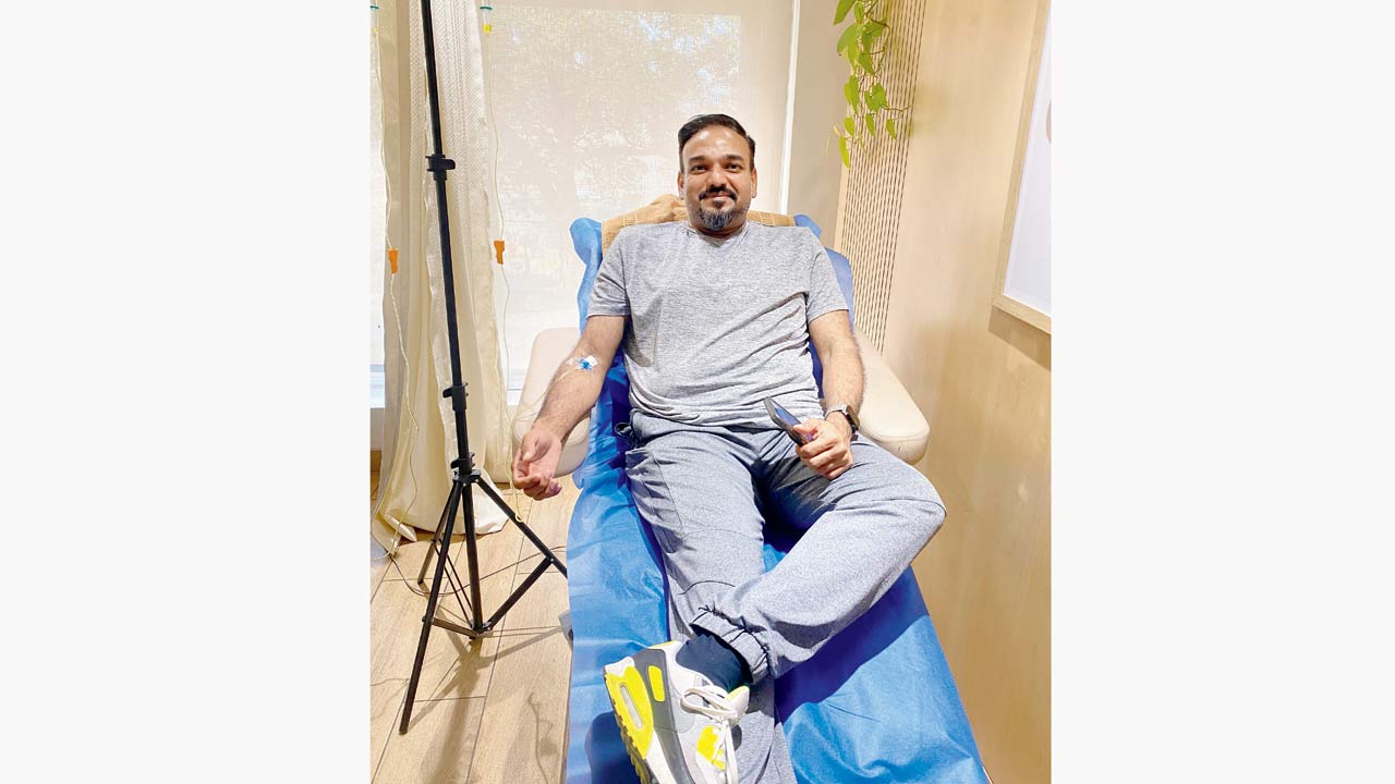 Automobile journalist Rohit Paradkar gave in to his wife’s wishes to try the “nutriglow” drip for glowing skin at a Pune-based clinic. He did not see any results in a  single sitting on his skin