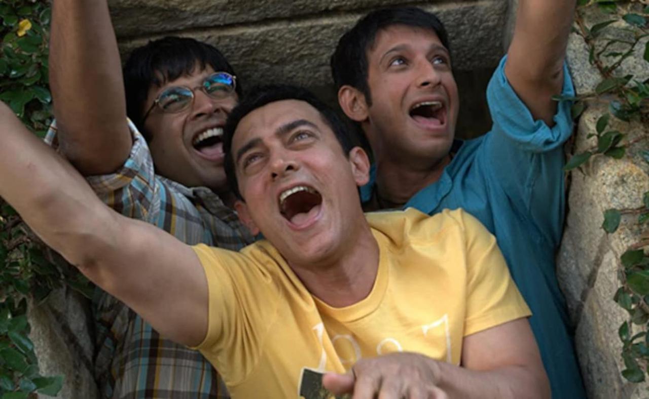 Directed by Rajkumar Hirani, '3 Idiots' is based on a 2004 novel 'Five Point Someone' by Chetan Bhagat. '3 Idiots' is a story on three engineering students Rancho (Aamir Khan), Farhan (R. Madhavan) and Raju (Shrman Joshi) who pave their way through the social pressures under the Indian education system.