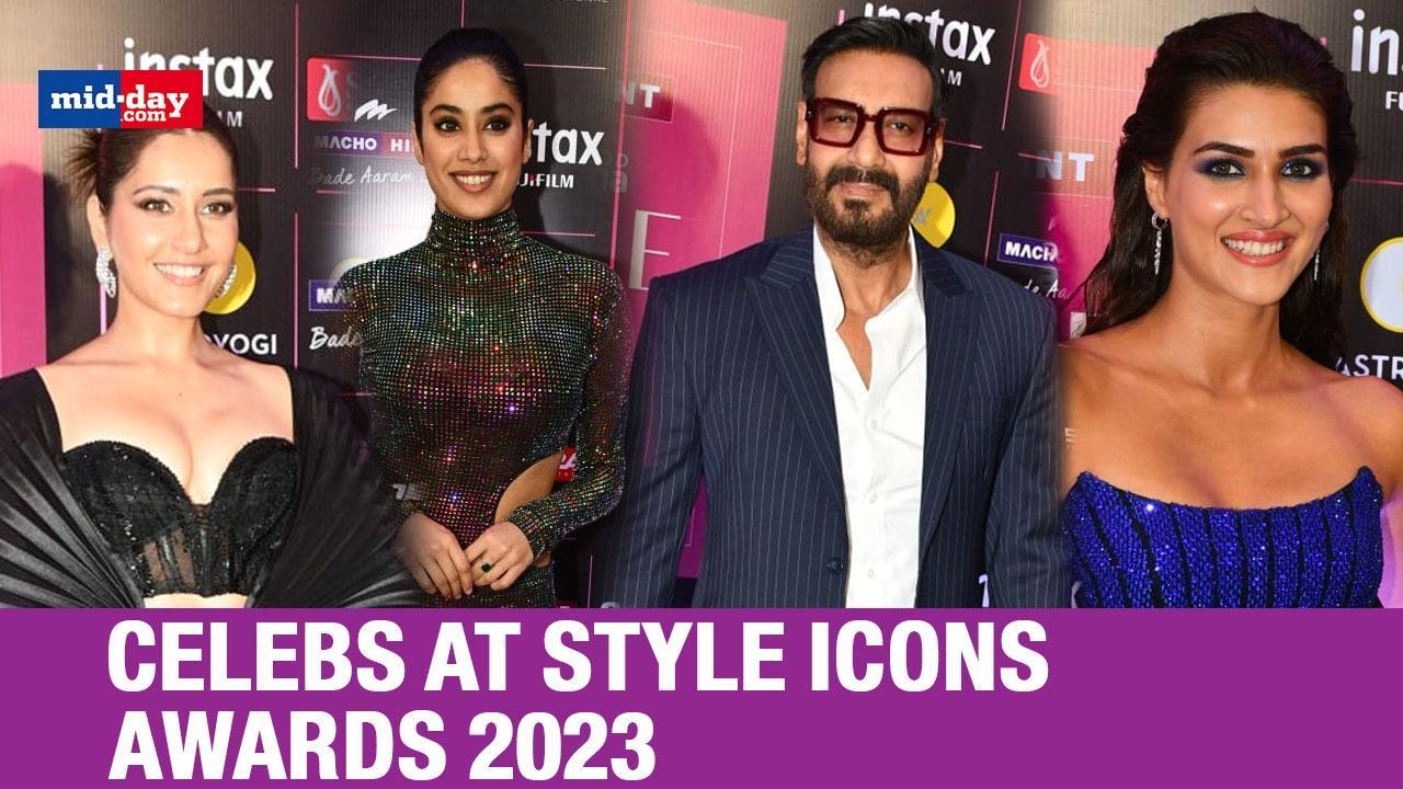 Ajay Devgn, Janhvi, Kriti, Kartik Aaryan Arrive At The Style Icons Awards 2023
