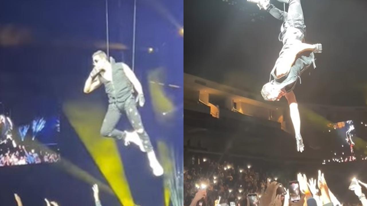 Watch: Akshay Kumar performs mid-air stunts at The Entertainers tour in Atlanta