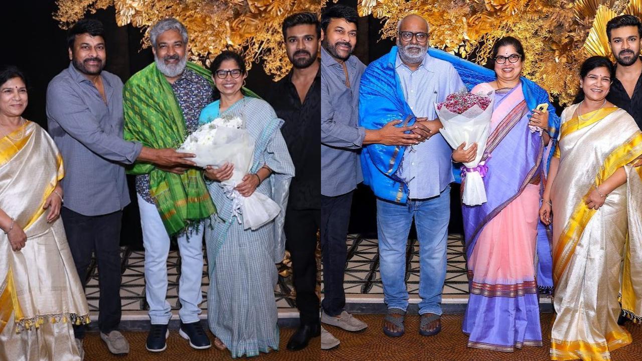 Chiranjeevi praises 'our Oscar winners' SS Rajamouli and MM Keeravani on Ram Charan's birthday