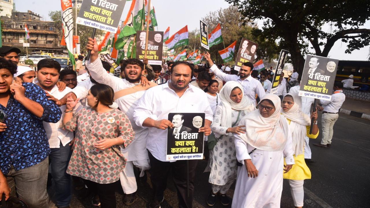 Maha Congress holds protest rally, slogans shouted against PM Modi, Adani