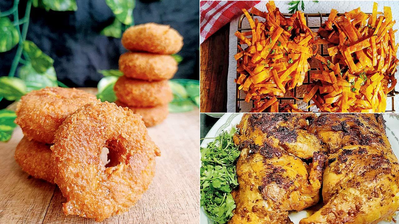 Chicken doughnuts;  Broast chicken; Thread chicken