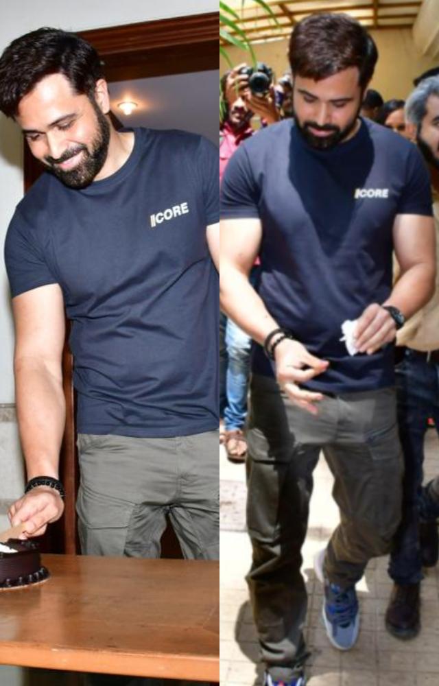 Emraan celebrates birthday with media