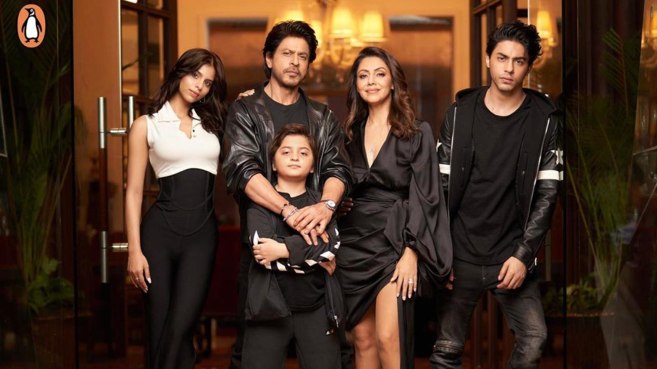 Shah Rukh Khan and family make a stunning appearance in coordinated black outfit