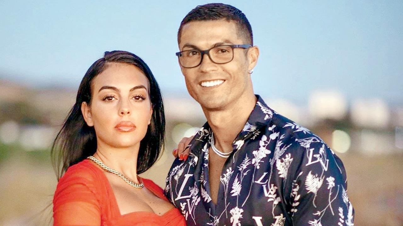 Cristiano Ronaldo with partner Georgina Rodriguez