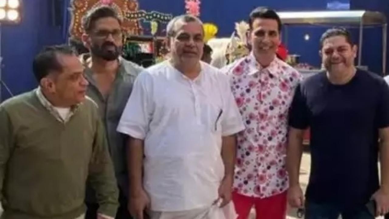 Suniel Shetty looks forward to being back on set with Akshay Kumar and Paresh Rawal for 'Hera Pheri 3'