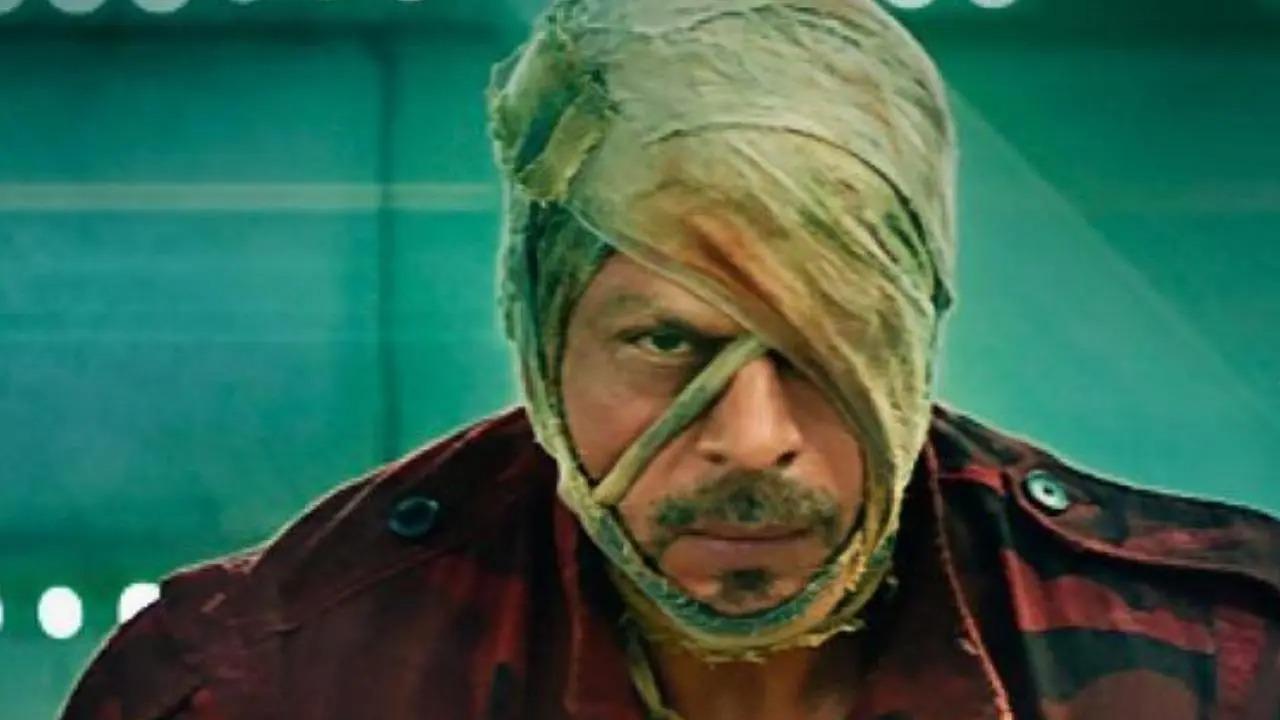 Bollywood superstar Shah Rukh Khan's action sequence reportedly from the upcoming film 'Jawan' has been leaked online and has created a tizzy on social media.The short clip of about five to six seconds shows, the 'Pathaan' star short hair and light beard fighting with goons with a belt while holding a cigar in his mouth. The video is in slow-motion. Read full story here