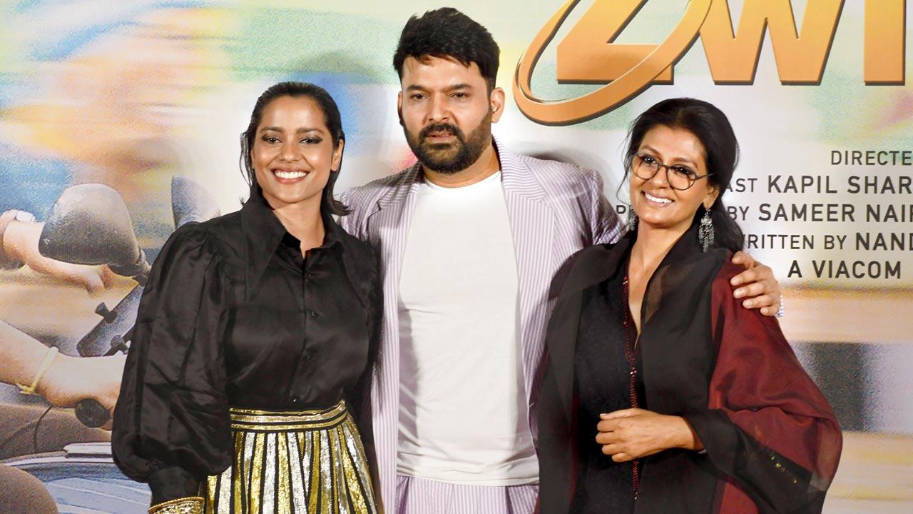 Shahana Goswami plays Kapil Sharma’s wife in the movie. Pic/Ashish Raje