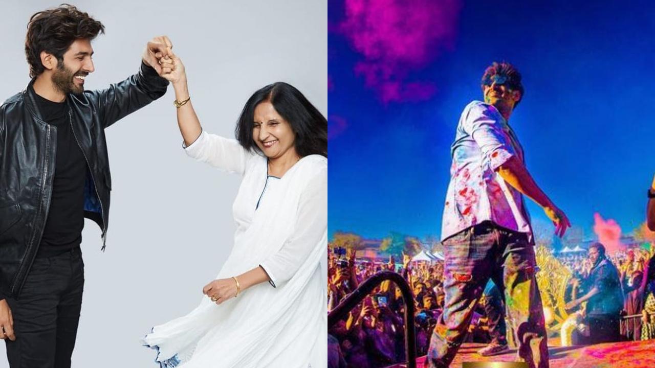 Kartik Aaryan misses his 'Mummy ke hath ki gujhiya' as he celebrates Holi in the USA