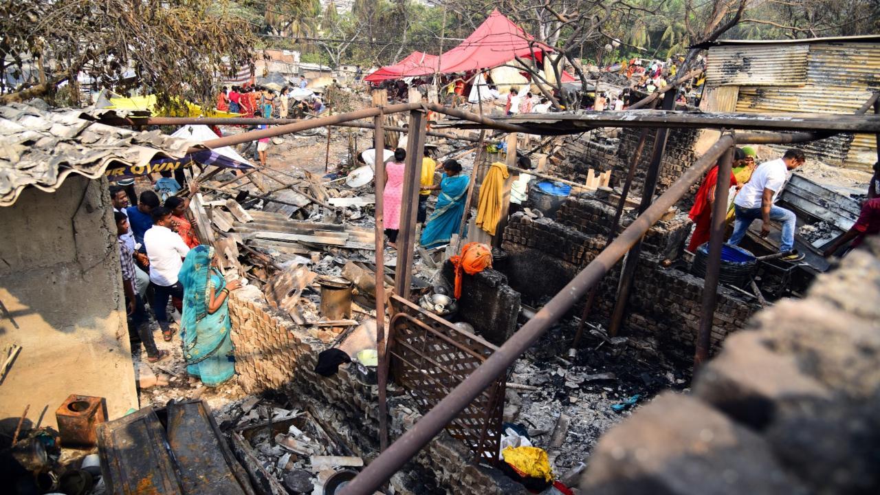 IN PHOTOS: Fire leaves trail of devastation in Mumbai's Malad