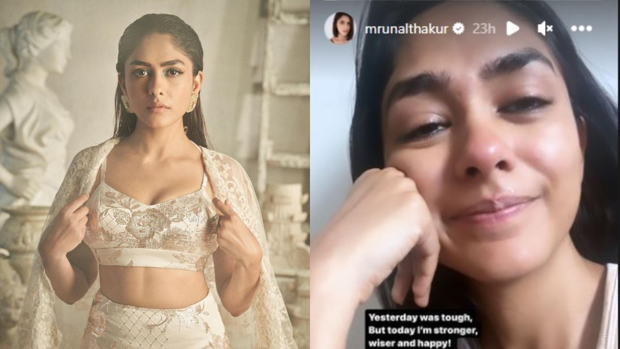 Mrunal Thakur drops a crying photo on her Insta story, says 'It's okay to be naive and vulnerable'