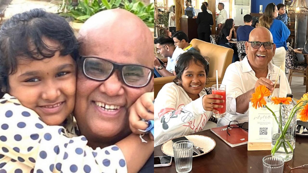 Satish Kaushik's 10-year-old daughter shares picture with him