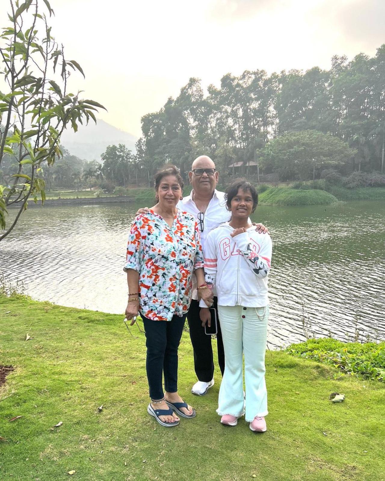 Satish Kaushik adored his little daughter and would often post pictures and videos featuring her on his social media handle and beam with pride over every achievement of his daughter