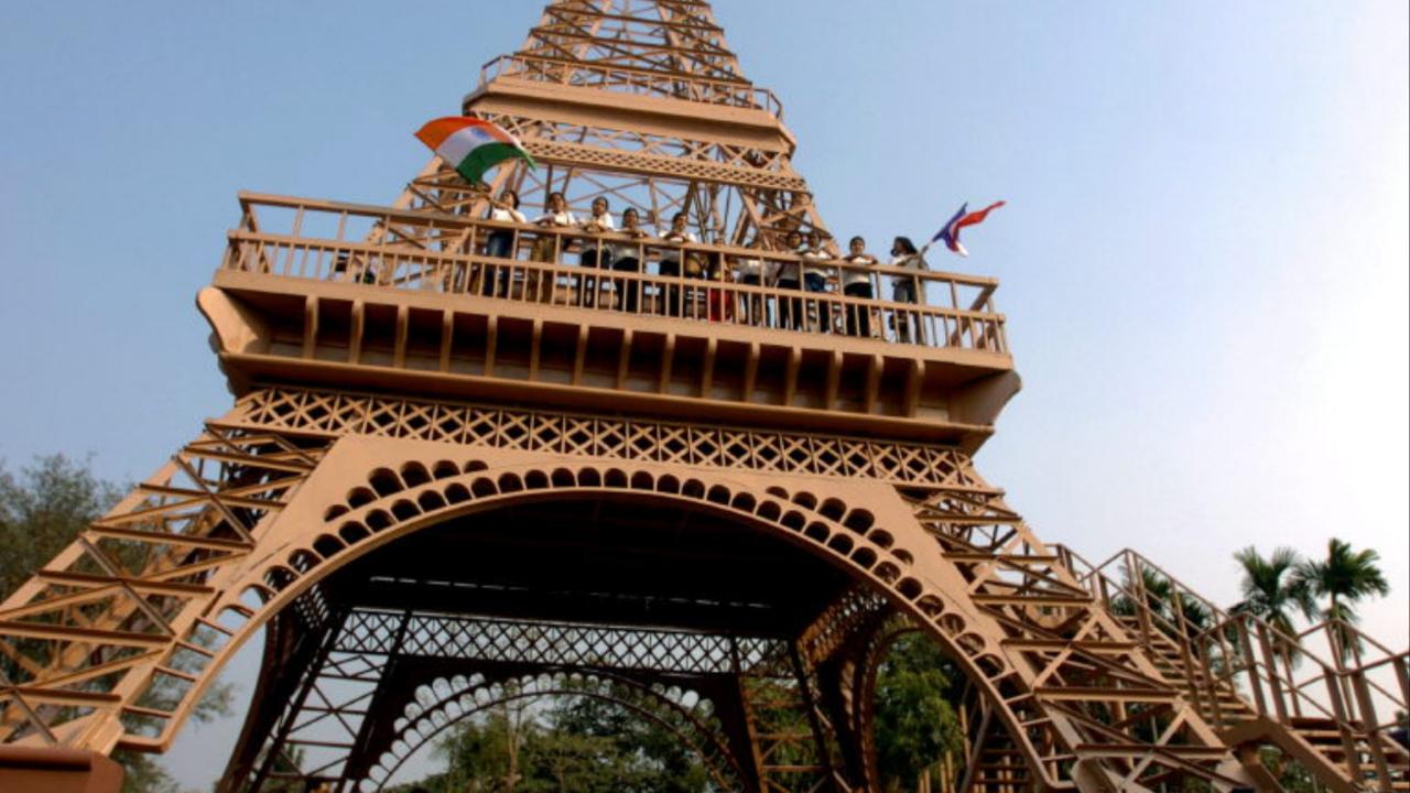 It is interesting to know that India houses a few replicas of the Eiffel Tower with each located in Delhi, Calcutta, Chandigarh and Kota. Photo Courtesy: AFP
