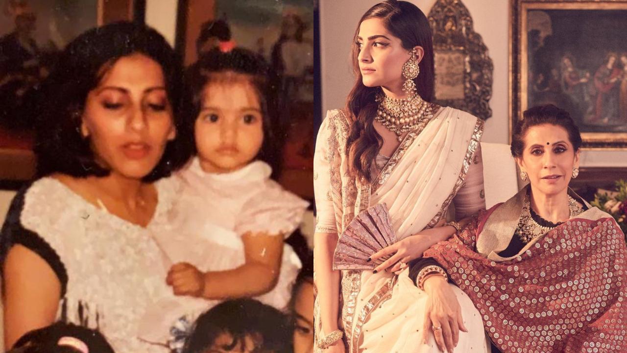 Sonam Kapoor gets nostalgic, drops childhood pics as she wishes mom a happy bday