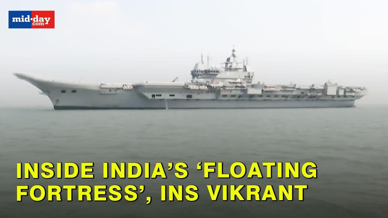  Glimpses Of Indian Navy’s Mighty Aircraft Carrier INS ‘Vikrant’