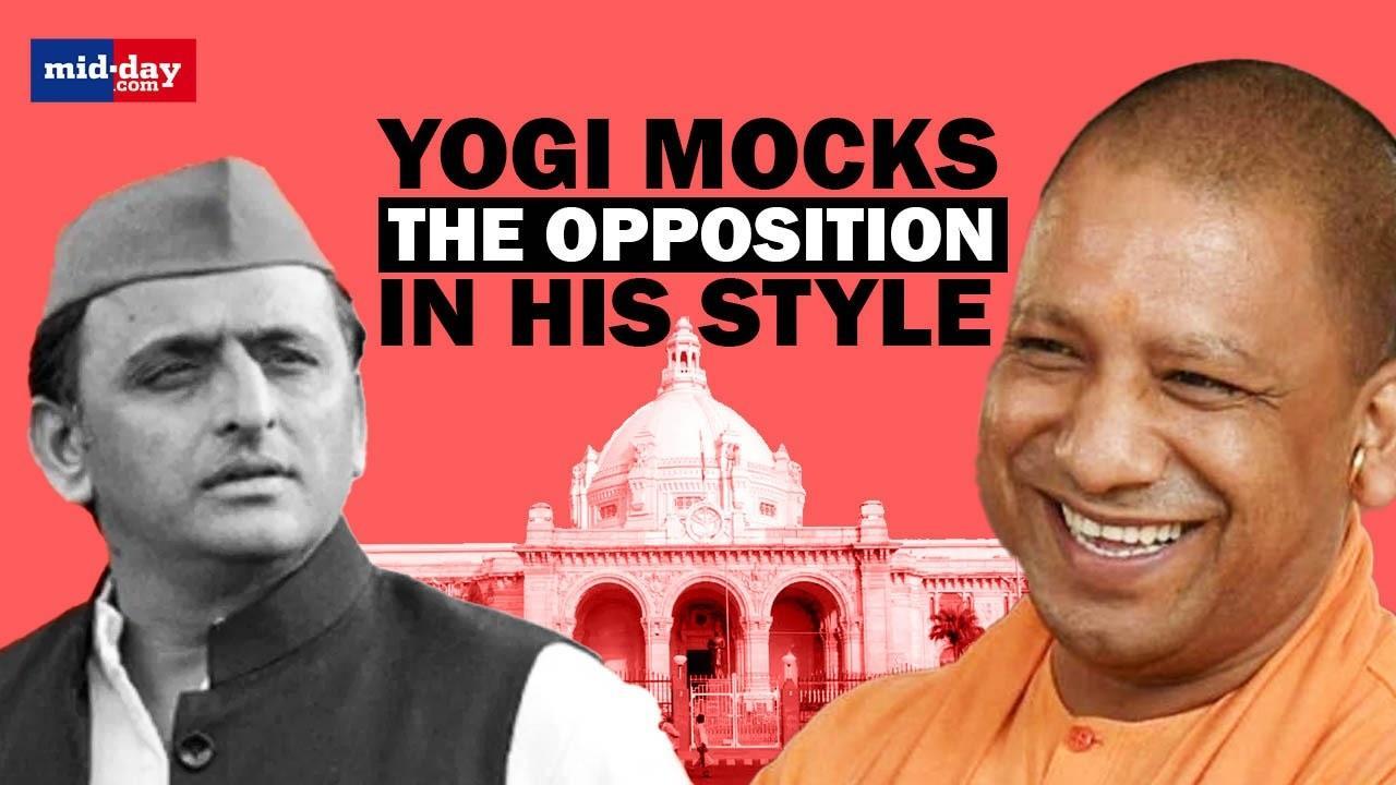 Watch CM Yogi Mocking The Samajwadi Party In His Own Style In The State Assembly
