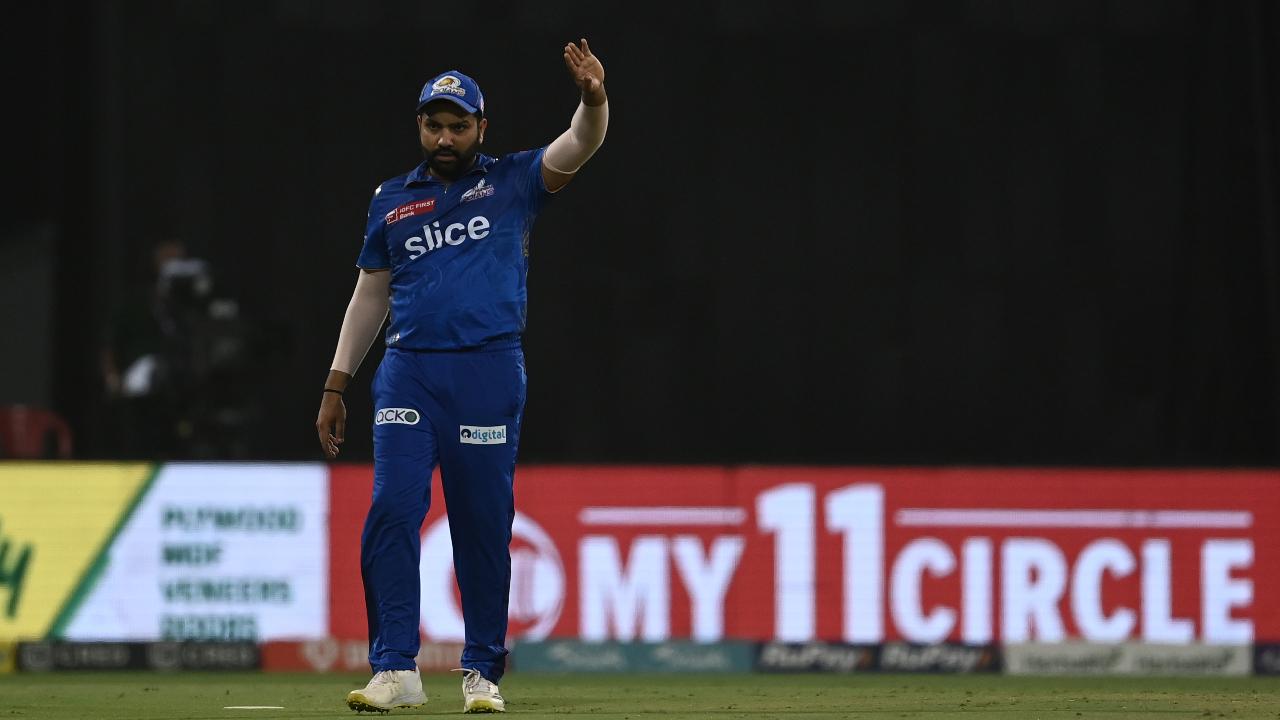 Next on the list is MI skipper Rohit Sharma. He smashed 256 sixes in 241 matches. He has hit 16 maximums in IPL 2023 so far and has an opportunity to deliver more boundaries in the eliminator against LSG. (Pic: AFP)