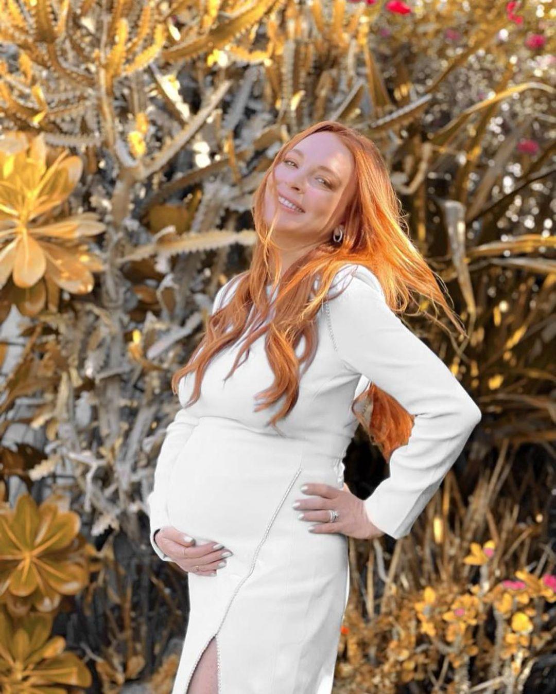 Last month, Lindsay Lohan shared photos from her pregnancy, including a number of shots from her baby shower earlier this month.