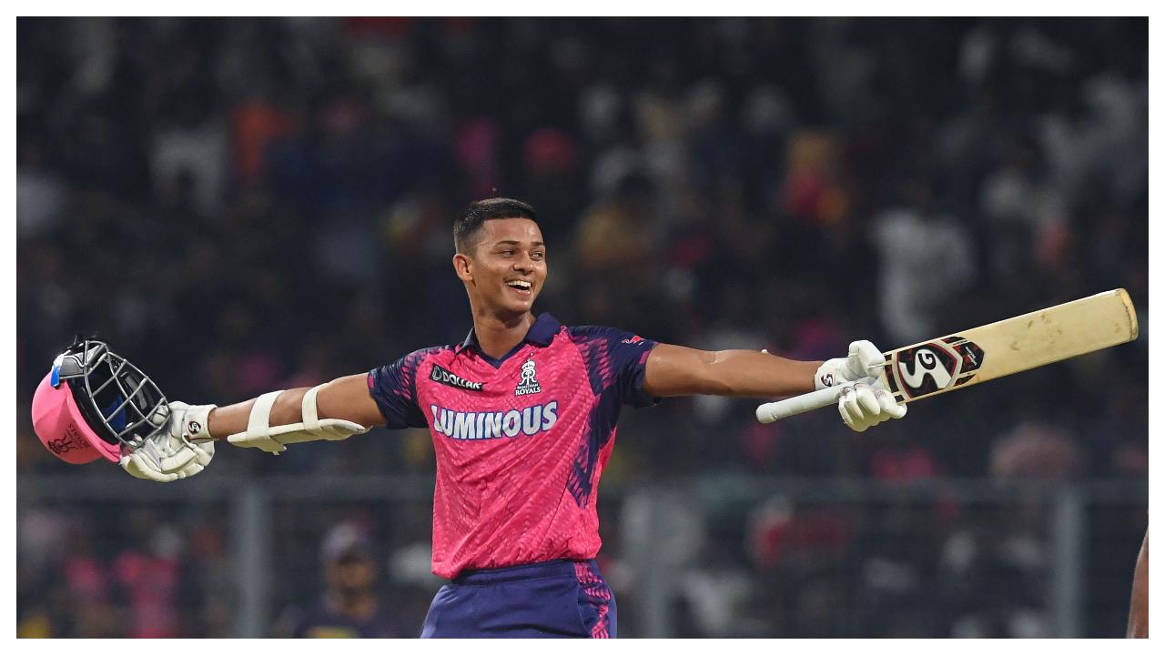 Emerging Player of the Season – Yashasvi Jaiswal
Rajasthan Royals batter Yashasvi Jaiswal was declared the Emerging Player of the Season (rightly so). This youngster broke multiple records this season including fastest 50 in IPL history and most runs by an uncapped player. (Pic: AFP)
