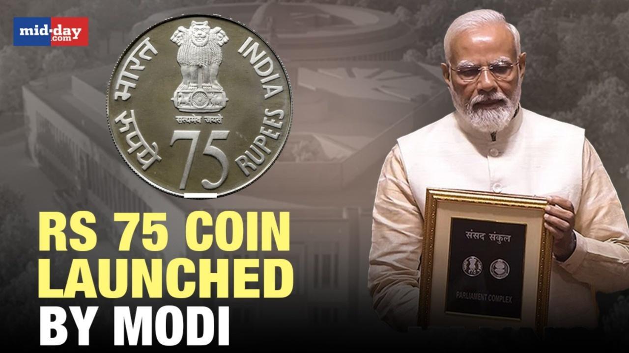 Rs 75 coin launched by PM Modi to mark the inauguration of the new Parliament 