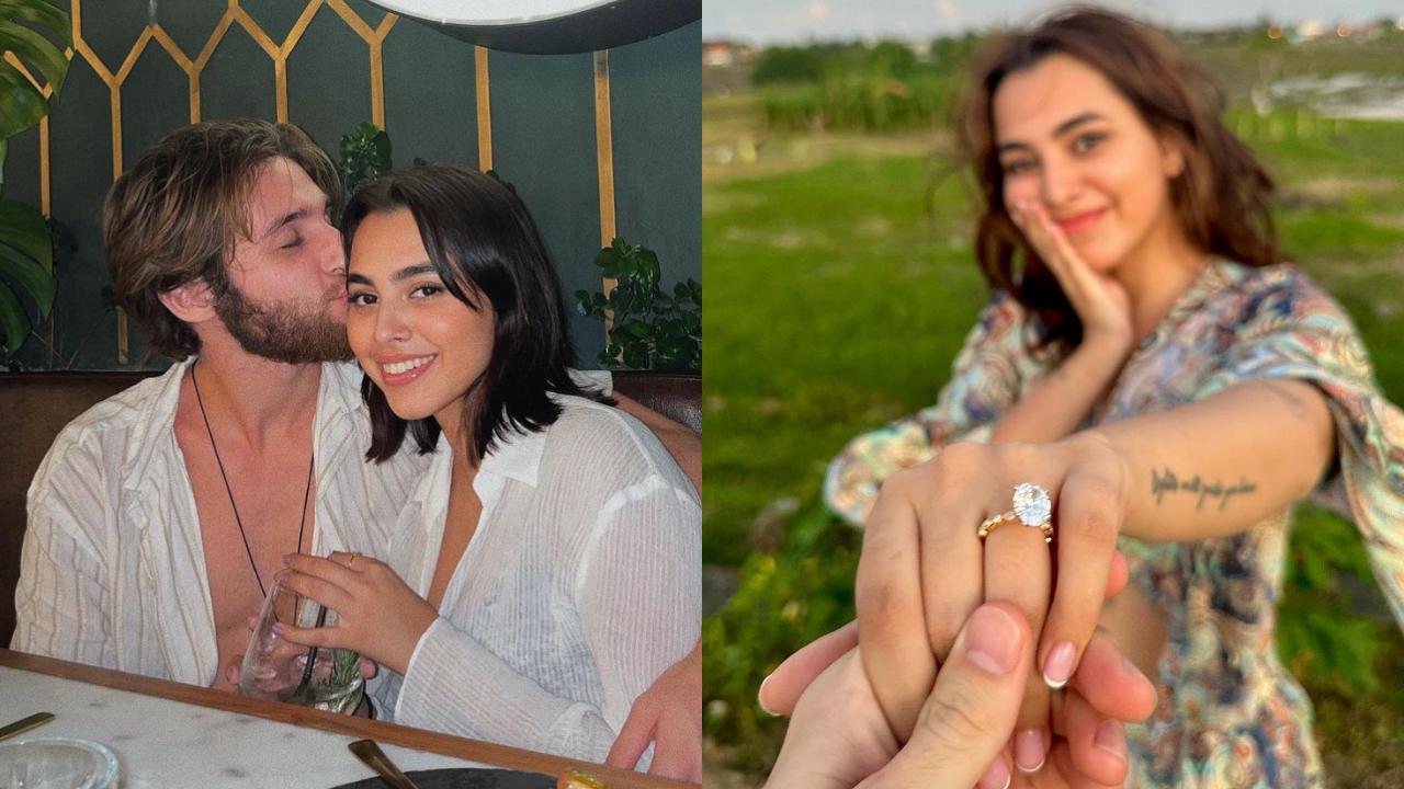 Director Anurag Kashyap's daughter Aaliyah Kashyap got engaged to long-time best friend Shane Gregoire on Saturday. Aaliyah, a social media influencer, penned a heartfelt note after her engagement with Shane Gregoire. Aaliyah took to her Instagram handle on Saturday to share this major life update with her followers. Read full story here