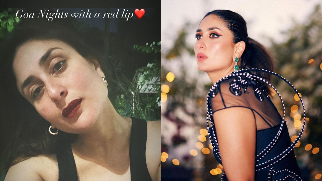 Kareena Kapoor Khan shares 'Goa Night' selfie flaunting red lips