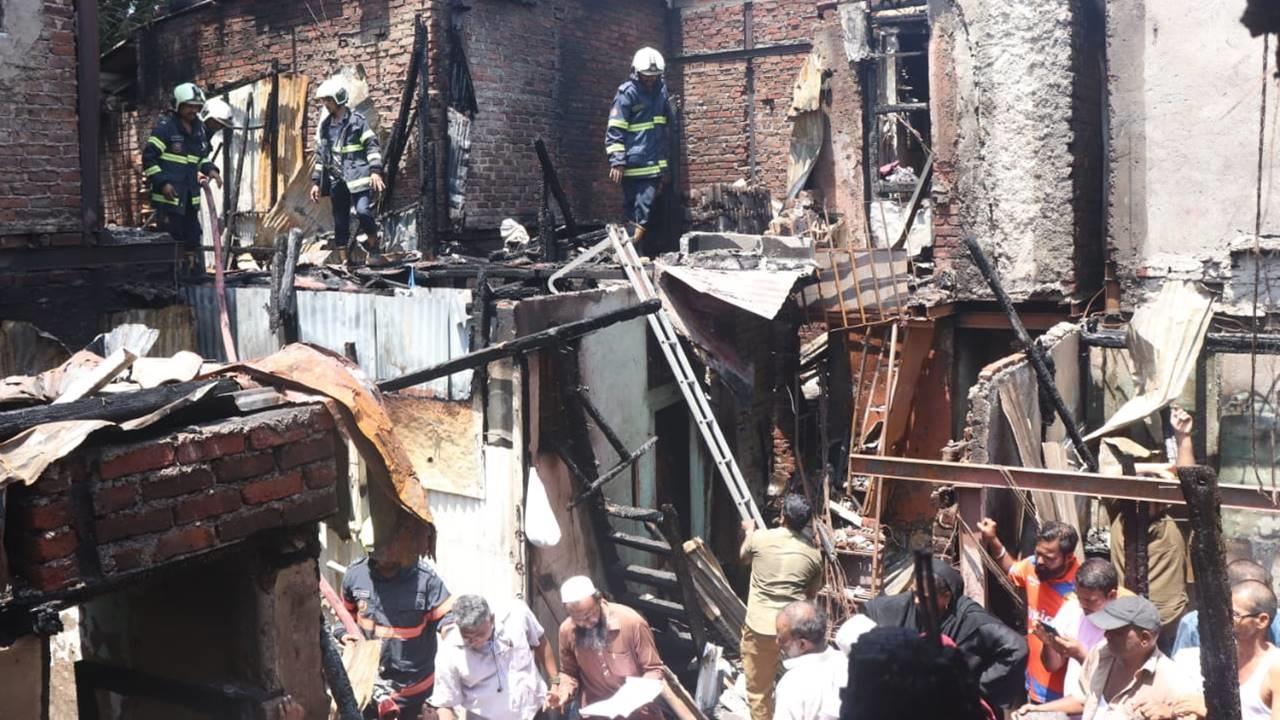 Two persons, aged 19 and 30, suffered from injuries in the fire. They were admitted to the civic-run Bhabha Hospital in Bandra and their condition was stable, the official said.