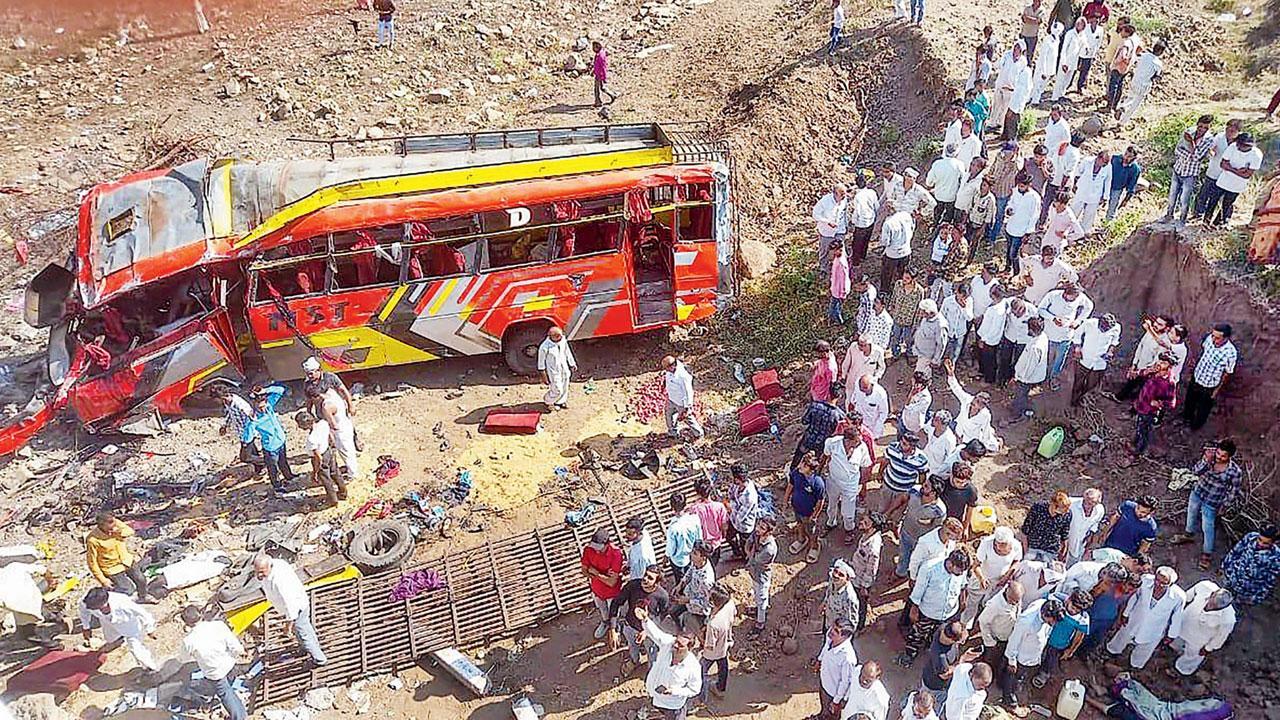 Madhya Pradesh: 24 die as overloaded bus speeds off bridge