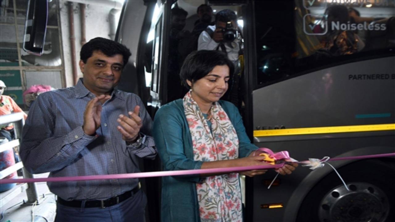 The all-women intercity bus was operated by a team of skilled and experienced woman pilot, in-bus host, and had all women passengers. The company facilitated specialised training for the female pilot and is also offering facilities designed specifically for women employees, such as flexible working hours and special leave policies. ANI Photo