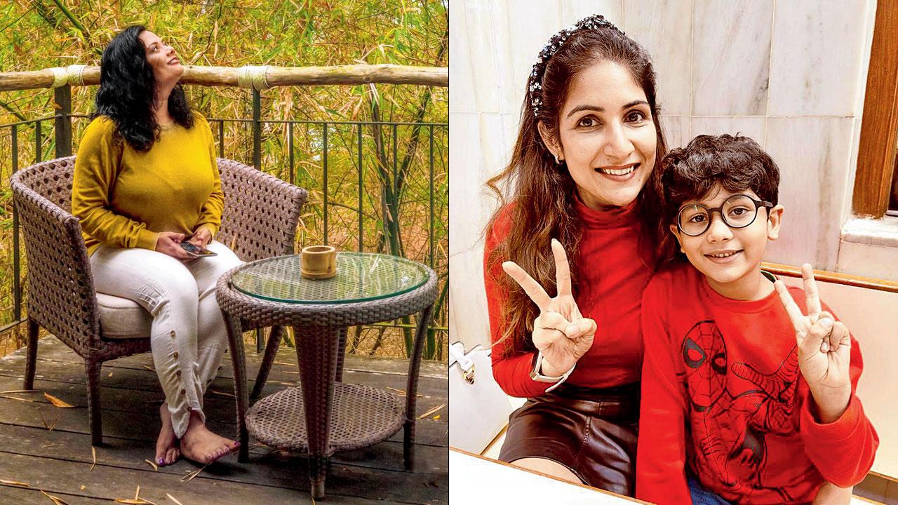 Chandreyi B feels that if parents can’t handle their children in public, then child-friendly places are best for them; (right) Shital Kasat would like to go to BKC or Kamala Mills Compound after her work day ends at 7 pm, but says at most places, her son is not allowed