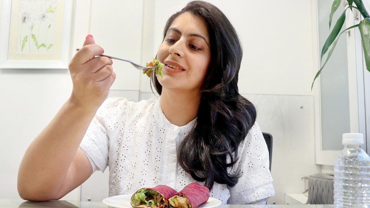 Fresh from a 10-day naturopathy retreat, Arti Shroff is determined to continue the soothing routine of starting her day by connecting with nature and eating only lunch. Pic/Anurag Ahire