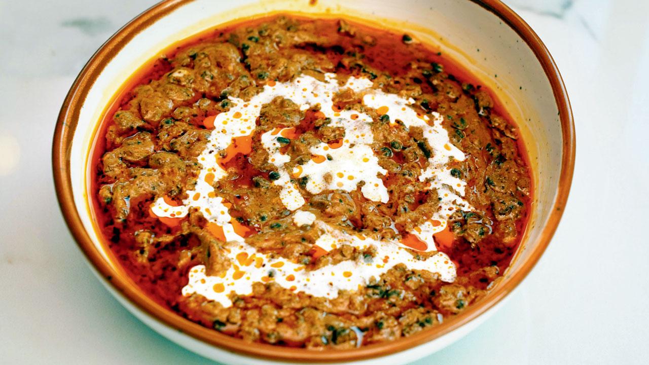Dal Peshawari is cooked for over 72 hours, on slow heat over a tandoor. PICS/AISHWARYA DEODHAR