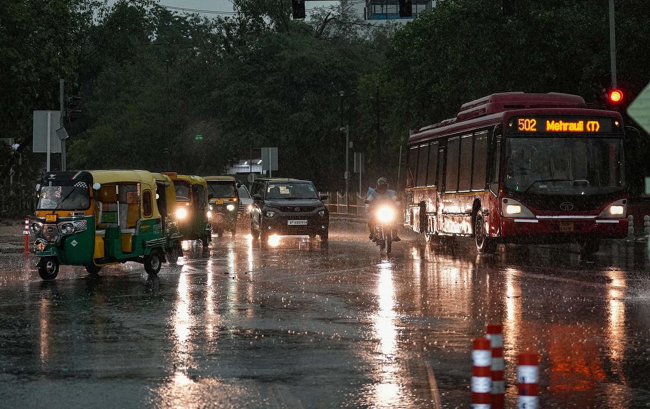 Uprooted trees and waterlogging led to traffic snarls in several parts of the city, including at the Vasant Vihar-Delhi airport road stretch, the Kanshiram Takkar Marg and the Mahipalpur highway underpass