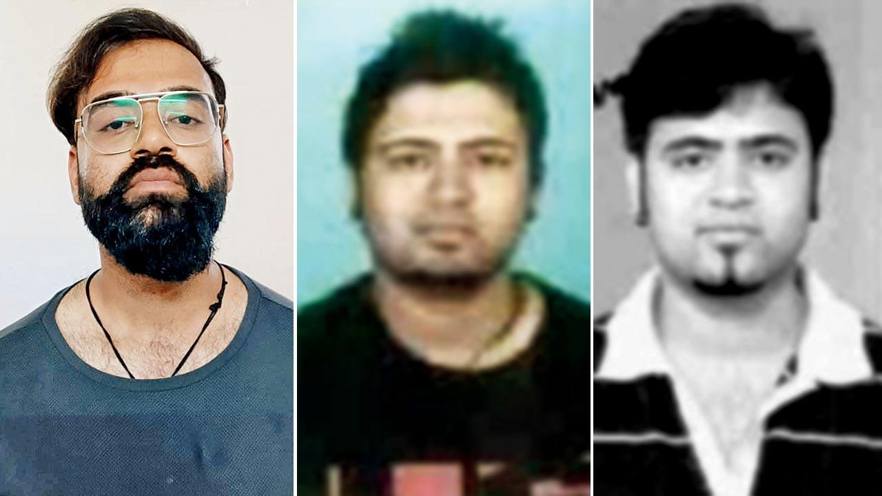 Aman Srivastava after he was arrested by the ATS last week; Old photos of Aman Srivastava, which the ATS had to work with 