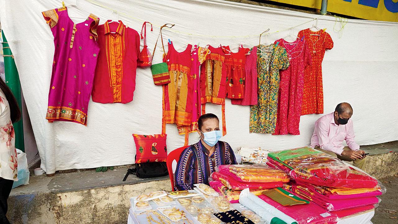 Lugra and other clothes on sale at the festival