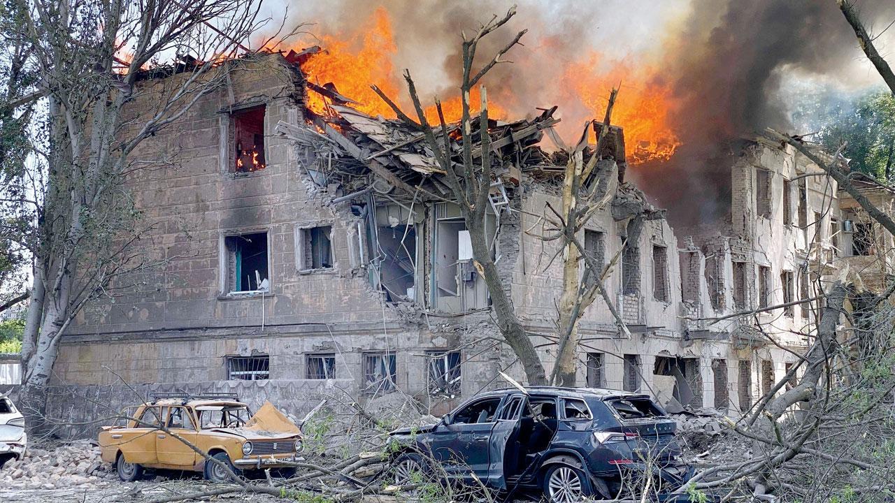 ‘Largest drone attack launched on Ukrainian capital before Kyiv Day’
