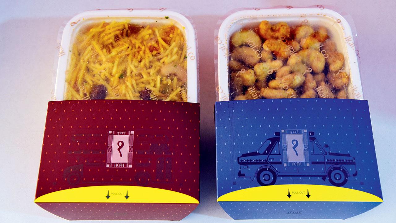 Badam aloo laccha mix and kaaju bhajji have a good mix of spices. Pics/Nimesh Dave