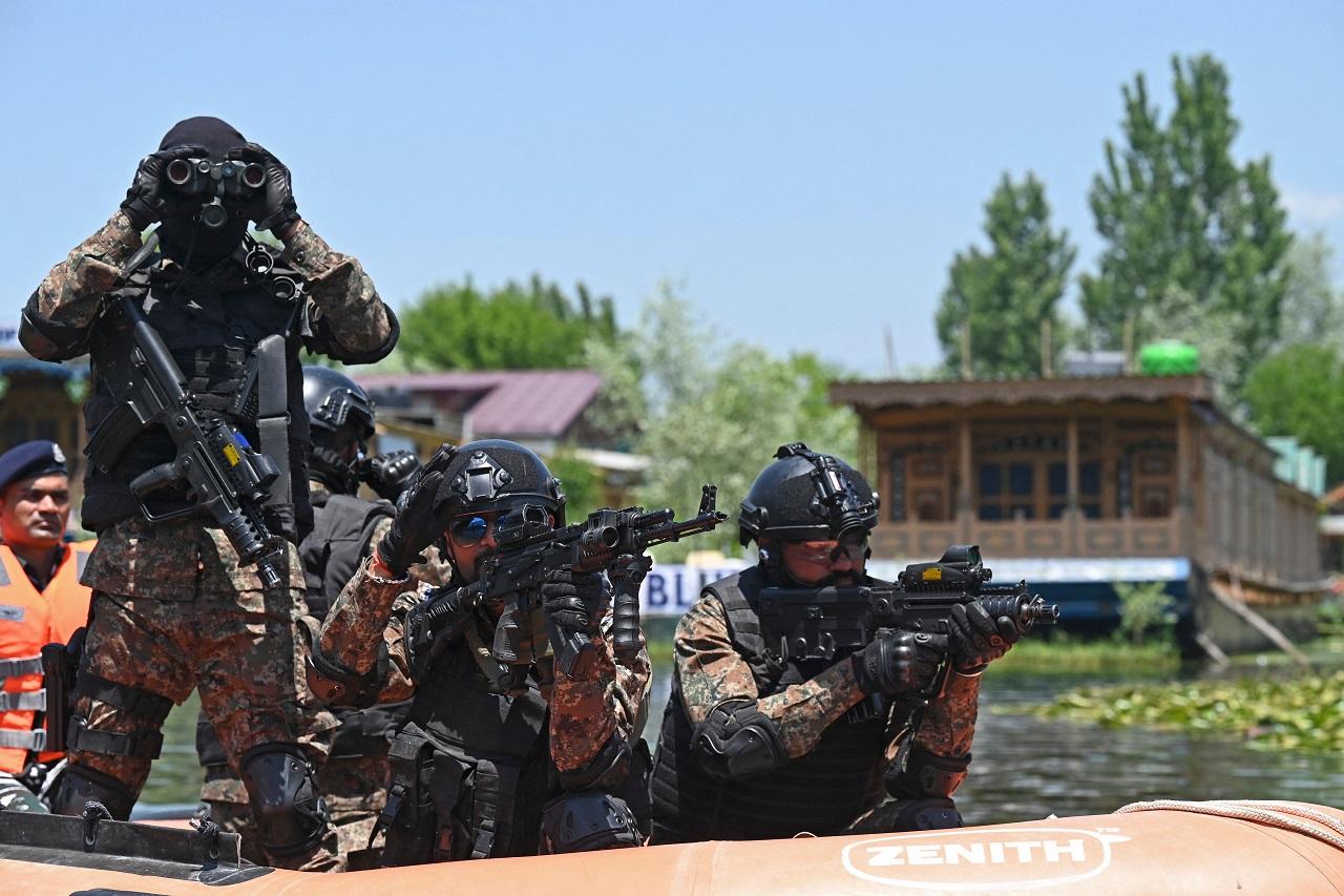 Officials said the delegates from several countries of the G20 grouping arrived in a chartered flight at the Srinagar international airport in the morning amidst tight security